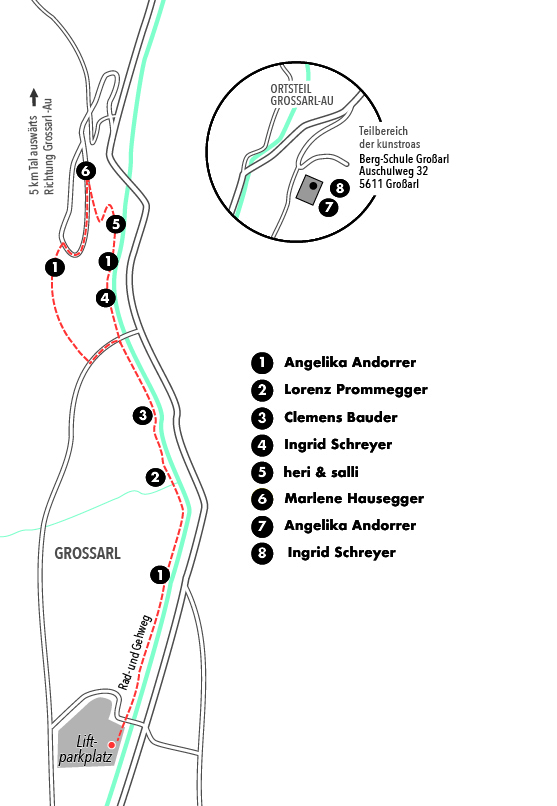 Location of the art projects